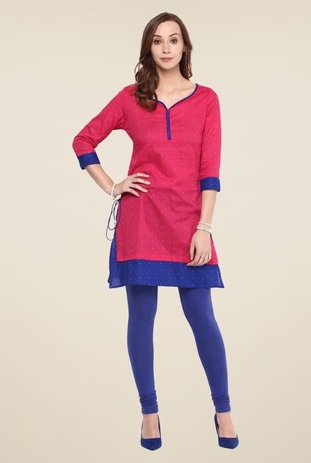 Yepme Fuchsia Printed Kurti Yepme Fuchsia Printed Kurti