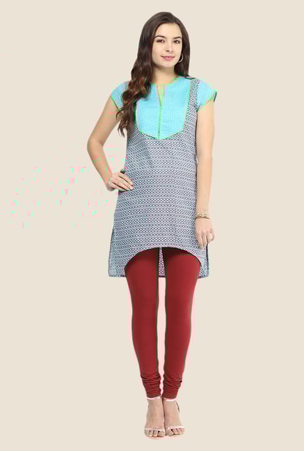 Yepme Green Asymmetrical Kurti Yepme Green Asymmetrical Kurti
