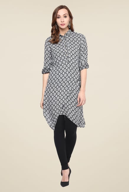 Yepme Black Printed Kurti Yepme Black Printed Kurti