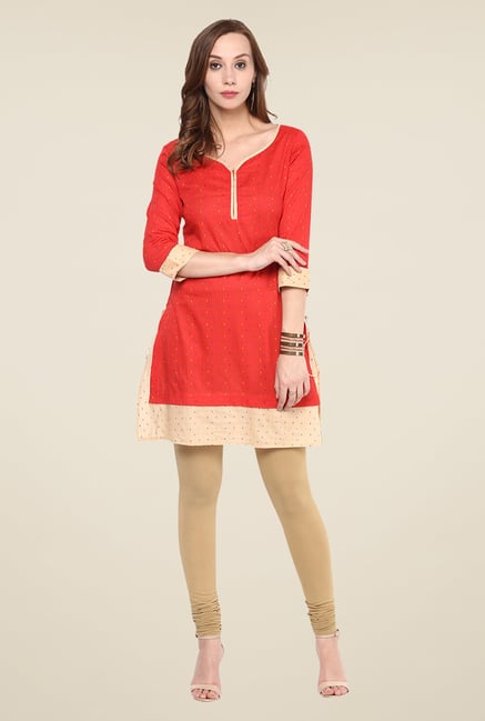 Yepme Orange Printed Kurti Yepme Orange Printed Kurti