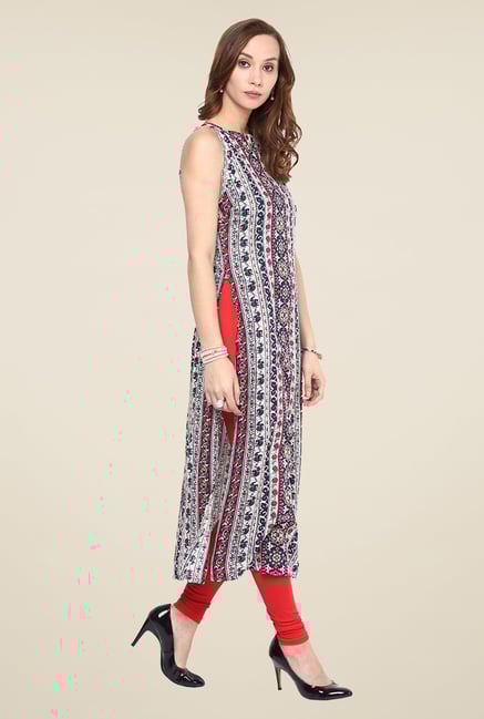 Yepme Black Long Printed Kurti Yepme Black Long Printed Kurti