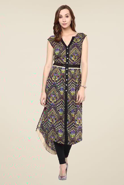 Yepme Multicolor Tribal Print Premium V-neck Kurti Yepme Multicolor Tribal Print Premium V-neck Kurti