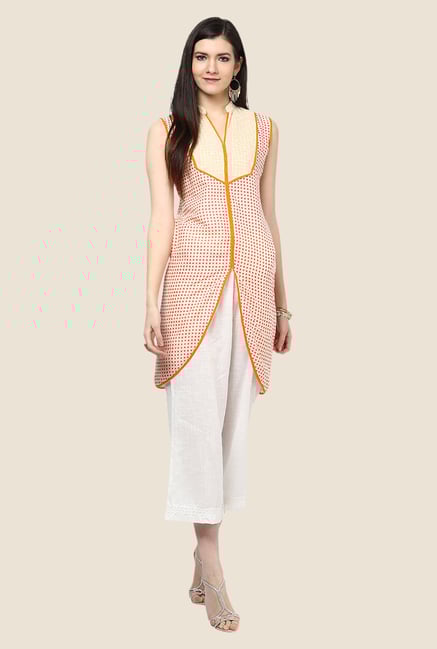 Yepme Orange Asymmetrical Kurti Yepme Orange Asymmetrical Kurti