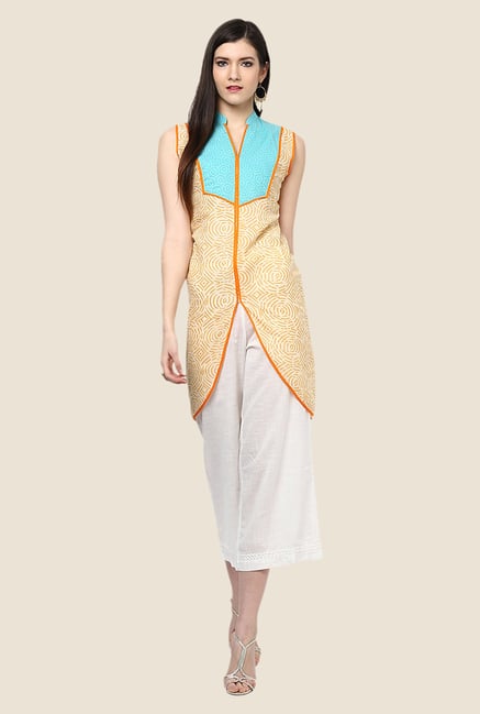 Yepme Beige Asymmetrical Kurti Yepme Beige Asymmetrical Kurti