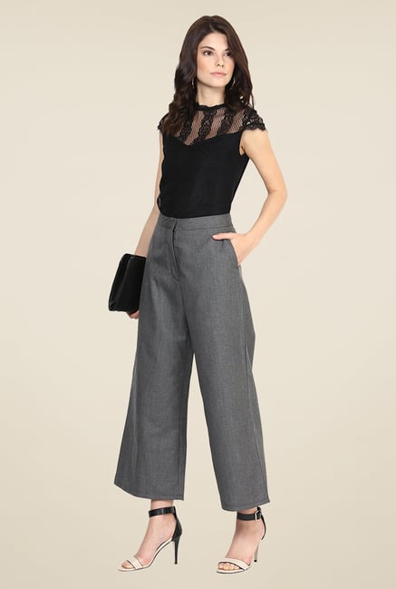 Yepme Grey Freida Party Palazzo Yepme Grey Freida Party Palazzo
