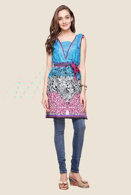 Yepme Sussan Blue Printed Kurti Yepme Sussan Blue Printed Kurti