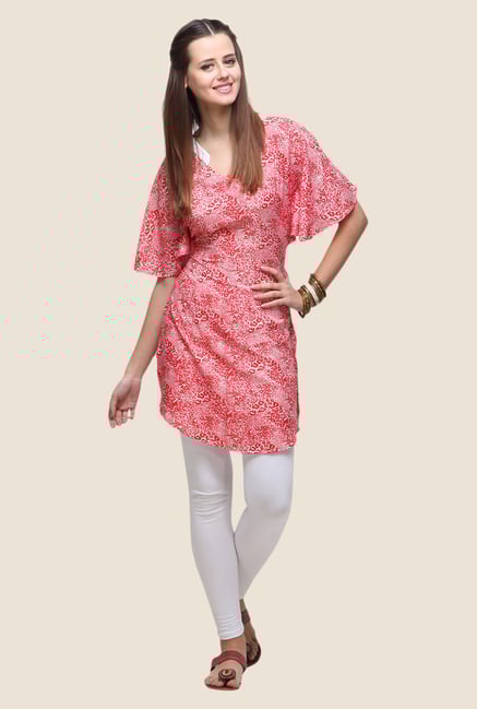 Yepme Lycya Red Printed Kurti Yepme Lycya Red Printed Kurti