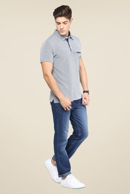 Yepme Blue Polo T Shirt Yepme Blue Polo T Shirt