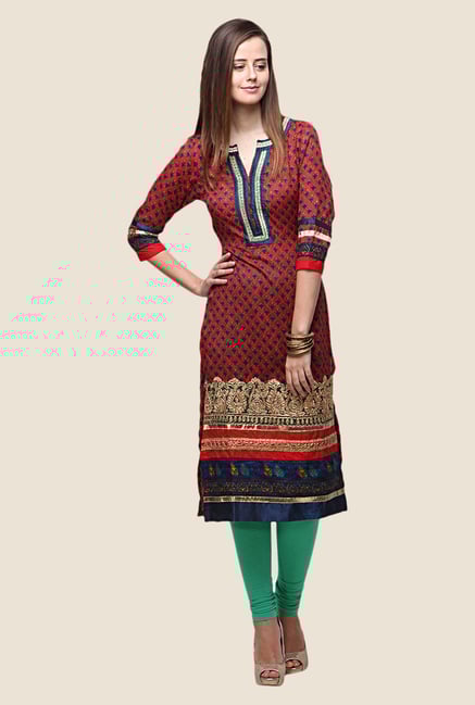 Yepme Zenoli Red Designer Kurta Yepme Zenoli Red Designer Kurta
