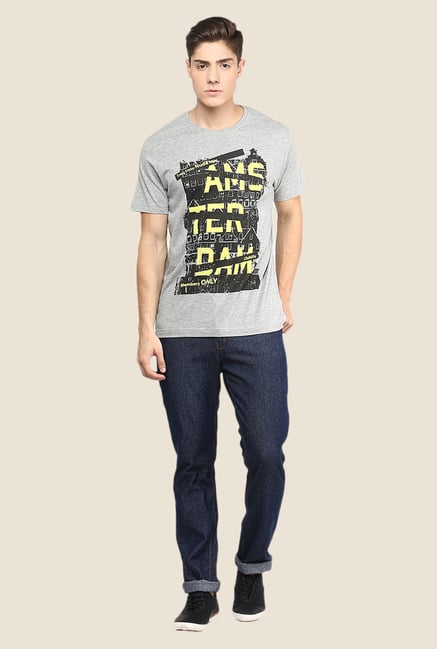 Yepme Navy Roland Rinse Washed Jeans Yepme Navy Roland Rinse Washed Jeans