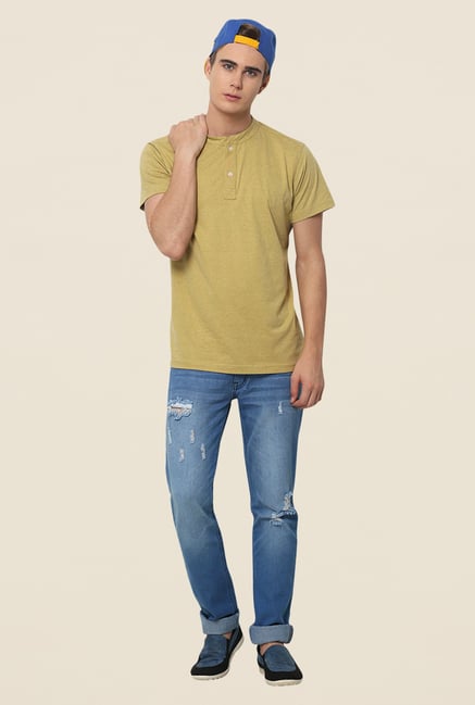 Yepme Olive Jerry Premium T Shirt Yepme Olive Jerry Premium T Shirt