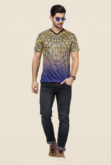 Yepme Multicolor Crystal Maze T Shirt Yepme Multicolor Crystal Maze T Shirt
