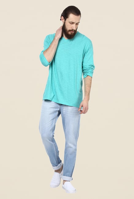 Yepme Turquoise Leon T Shirt Yepme Turquoise Leon T Shirt