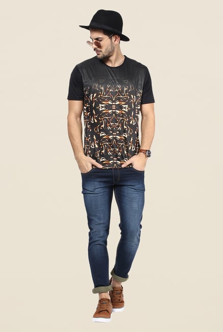 Yepme Black Fireworks Graphic Print T Shirt Yepme Black Fireworks Graphic Print T Shirt