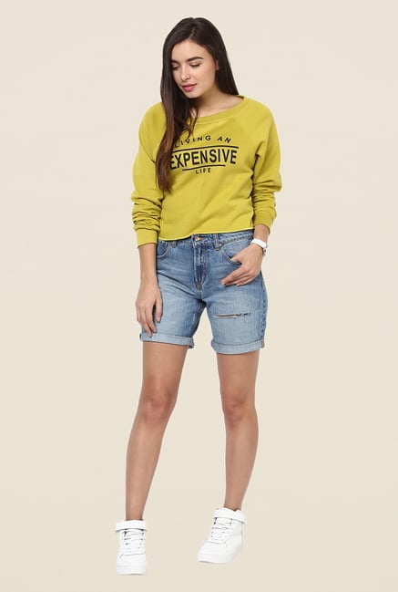 Yepme Jade Green Sweatshirt Yepme Jade Green Sweatshirt