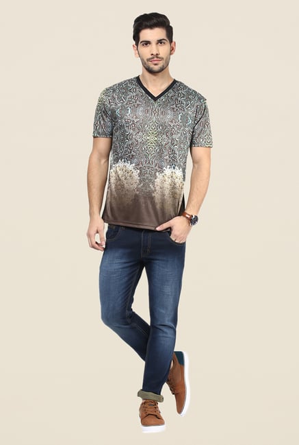 Yepme Brown Moroccan T Shirt Yepme Brown Moroccan T Shirt