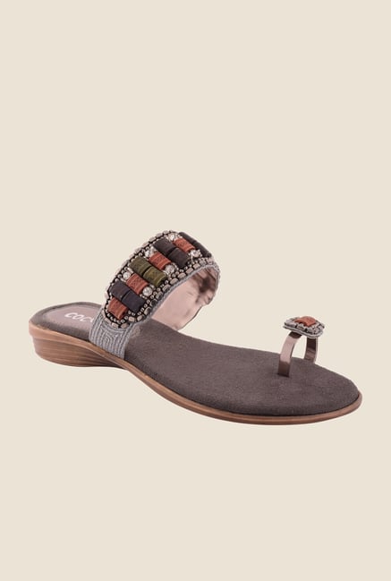 Cocoon Gun Metal Toe Ring Sandals Cocoon Gun Metal Toe Ring Sandals