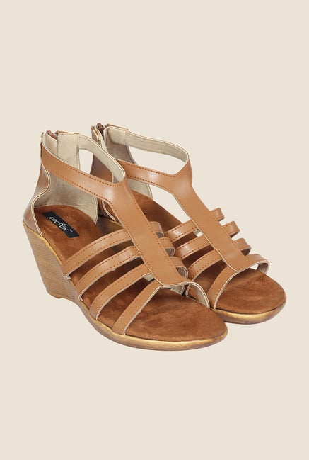 Cocoon Tan Wedge Heeled Sandals Cocoon Tan Wedge Heeled Sandals