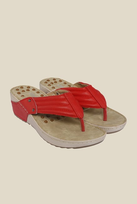 Cocoon Red Wedge Heeled Sandals Cocoon Red Wedge Heeled Sandals