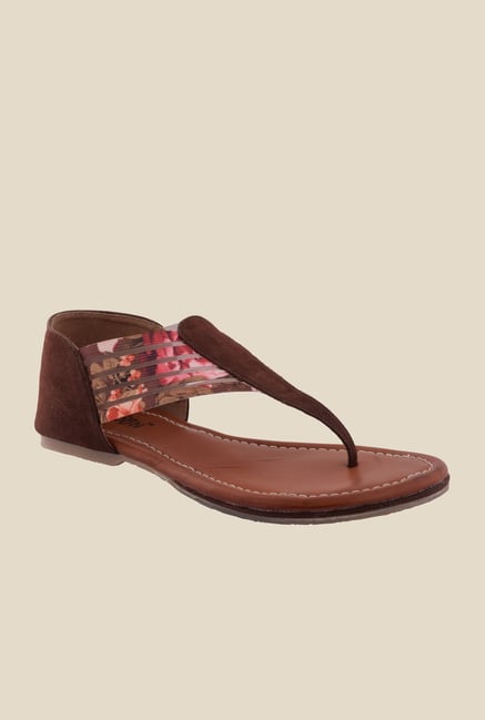 Cocoon Brown T-Strap Sandals Cocoon Brown T-Strap Sandals