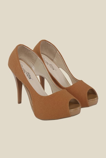 Cocoon Brown Peeptoe Stilettos Cocoon Brown Peeptoe Stilettos