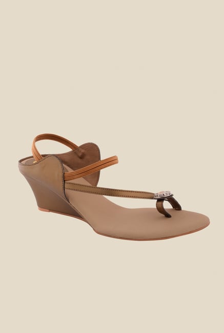 Cocoon Brown Sling Back Wedges Cocoon Brown Sling Back Wedges