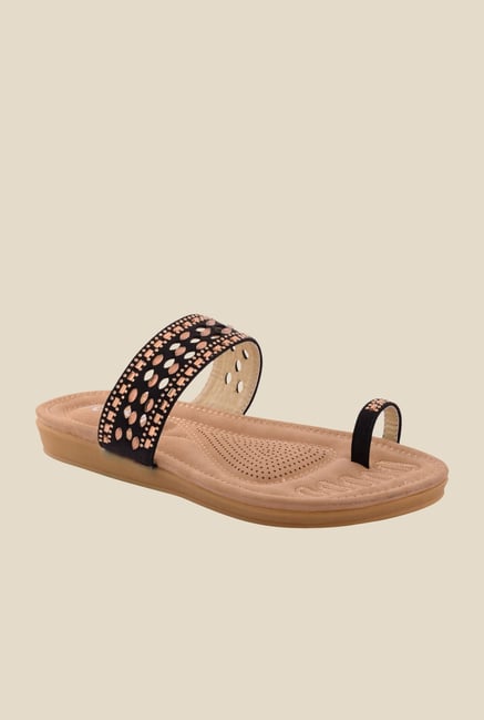 Cocoon Black Toe Ring Sandals Cocoon Black Toe Ring Sandals