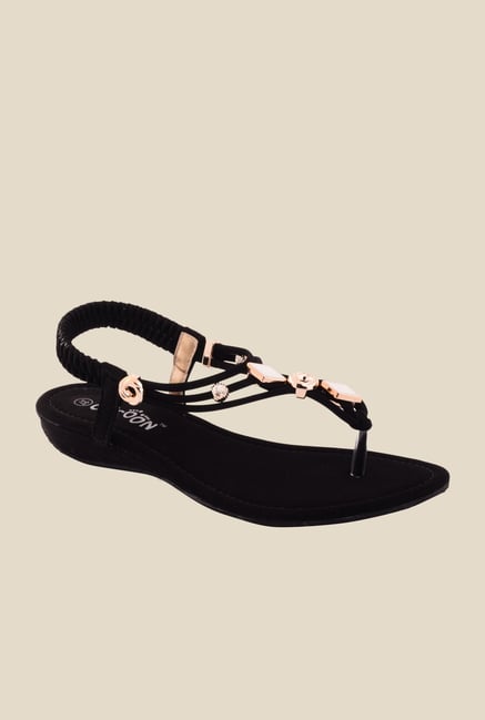 Cocoon Black T-Strap Sandals Cocoon Black T-Strap Sandals