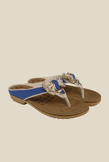 Cocoon Beige & Blue Thong Sandals Cocoon Beige & Blue Thong Sandals