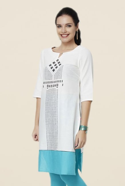 W White Printed Kurta W White Printed Kurta