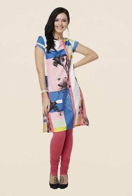 W Pink Printed Kurta W Pink Printed Kurta