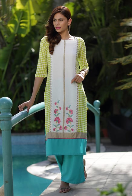 W White Printed Kurta W White Printed Kurta