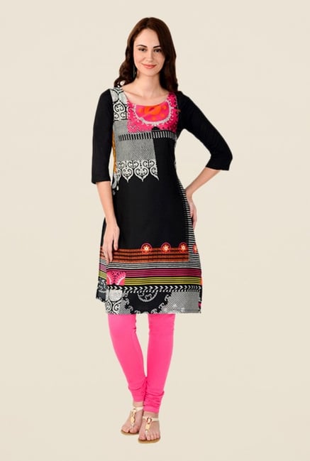 W Black Printed Kurta W Black Printed Kurta
