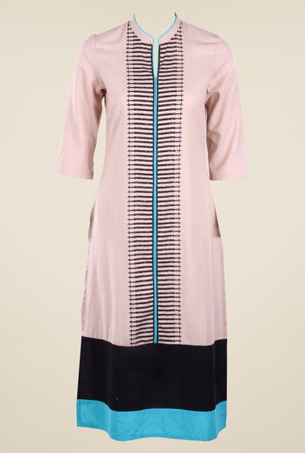 W Light Pink Printed Kurta W Light Pink Printed Kurta