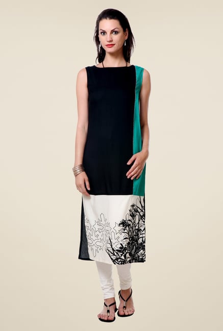 W Black Printed Kurta W Black Printed Kurta