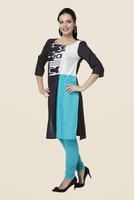 W Black Printed Kurta W Black Printed Kurta