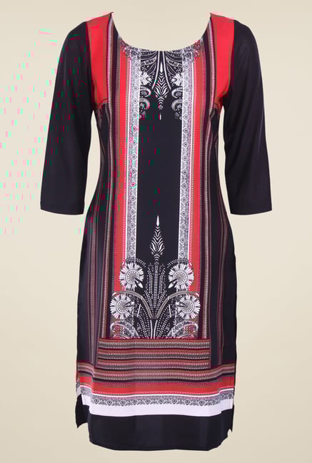 W Black Printed Kurta W Black Printed Kurta