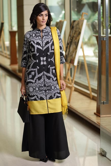 W Grey Printed Kurta W Grey Printed Kurta