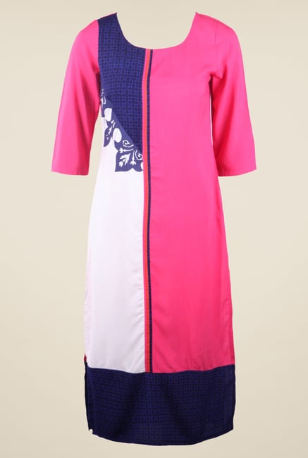 W Pink Printed Kurta W Pink Printed Kurta