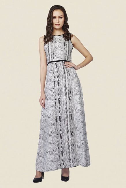 AND Grey Printed Dress AND Grey Printed Dress
