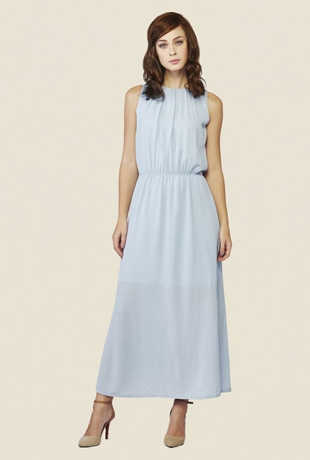 AND Light Blue Solid Dress AND Light Blue Solid Dress