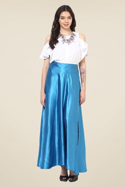 Yepme Blue Darya Party Skirt Yepme Blue Darya Party Skirt