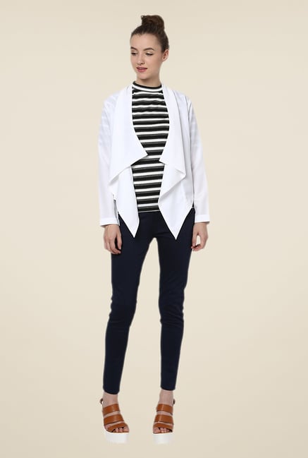 Yepme White Alyssa Draped Shrug Yepme White Alyssa Draped Shrug