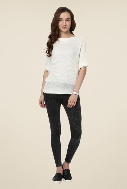Yepme Off White Brianna Sweater Yepme Off White Brianna Sweater
