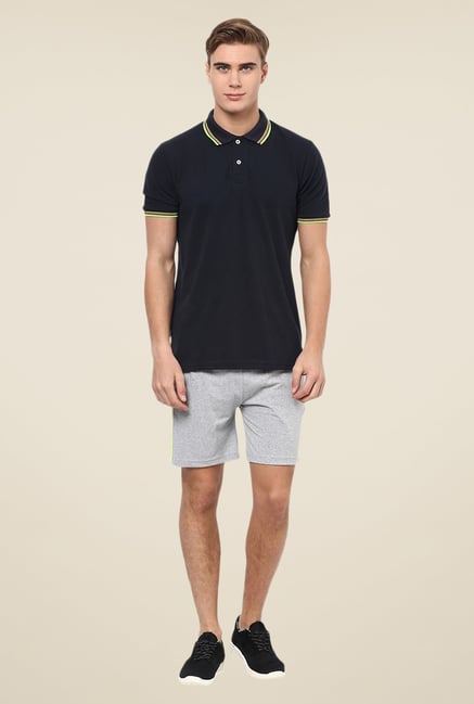 Yepme Light Grey Ritter Shorts Yepme Light Grey Ritter Shorts