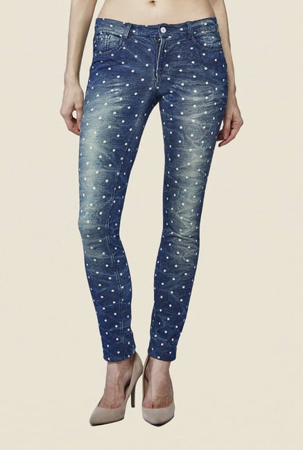 AND Blue Polka Dot Jeans AND Blue Polka Dot Jeans
