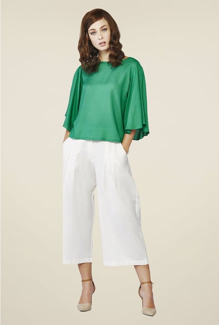 AND Green Self Print Top AND Green Self Print Top
