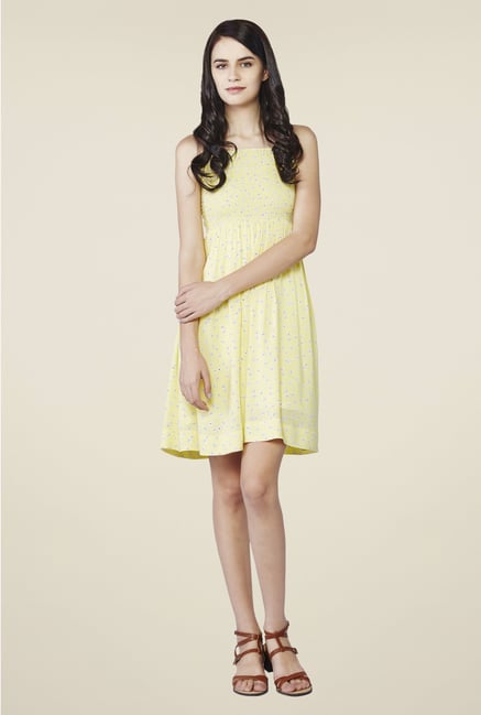 AND Yellow Floral Print Dress AND Yellow Floral Print Dress