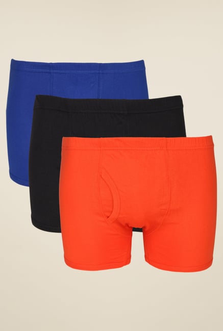 Yepme Blue, Black & Orange Jesse Combo of 3 Trunks Yepme Blue, Black & Orange Jesse Combo of 3 Trunks