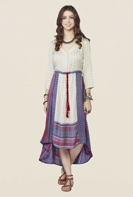 Global Desi Off White Lana Midi Dress Global Desi Off White Lana Midi Dress